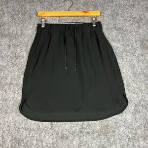 lululemon athletica Black High-Low Drawstring Skirt Size 8